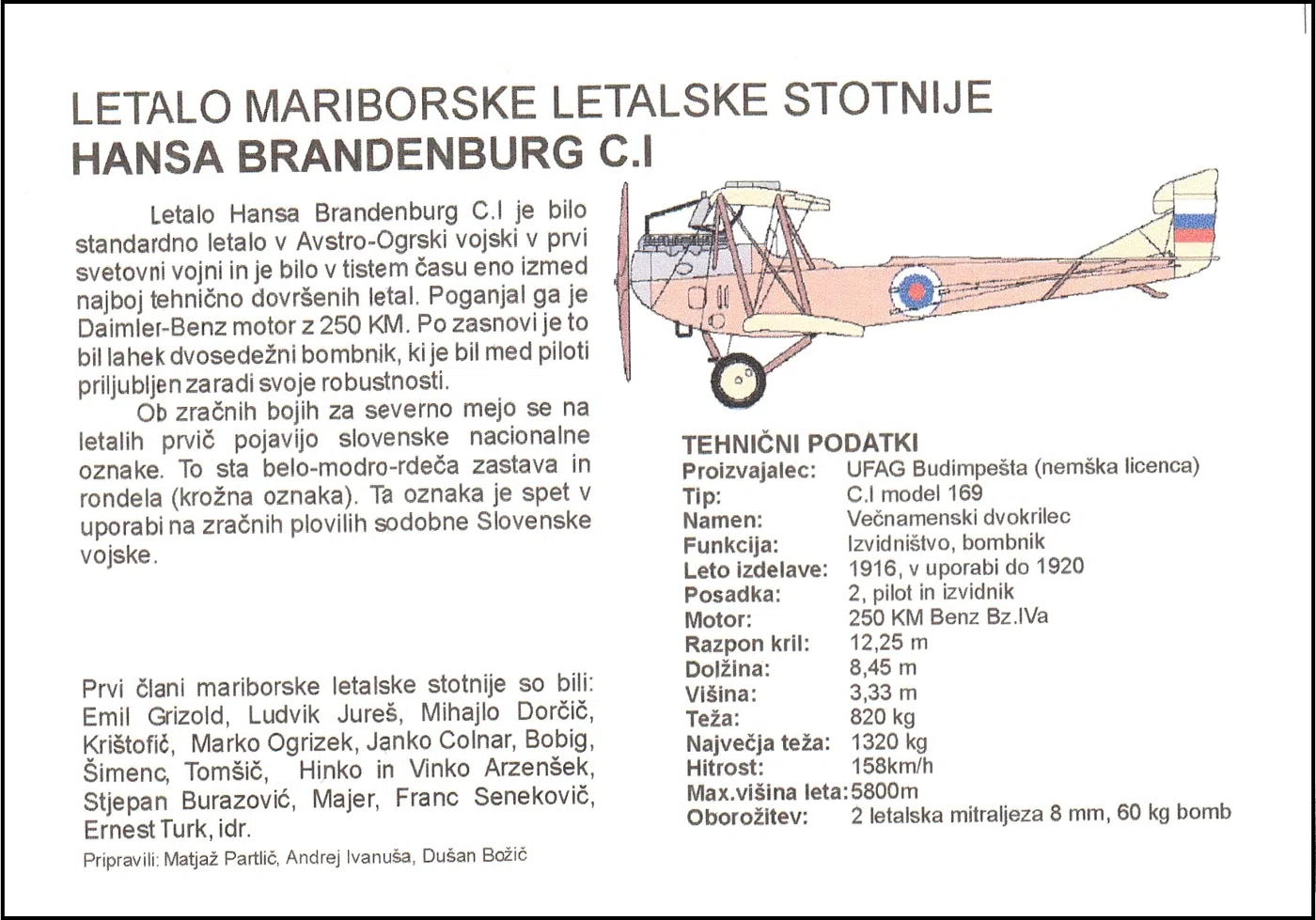 85 LET PRVEGA POLETA LETALSKE STOTNIJE MARIBOR MAISTROVE ESKADRILJE